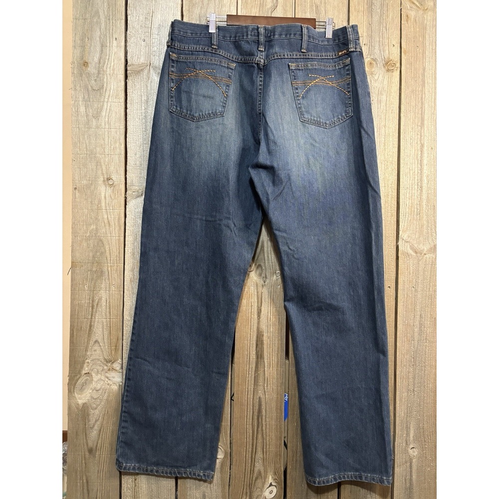 Wrangler 20X Men's Jeans 40x34 Blue Denim Straight Leg Western Cowboy Cotton - Picture 4 of 7